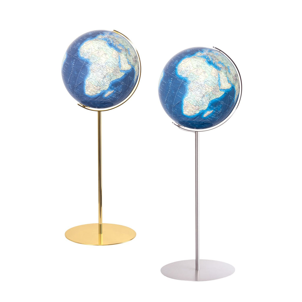 Columbus Duo Azzurro Standglobus, D 400 mm, Leuchtglobus, Acrylglas