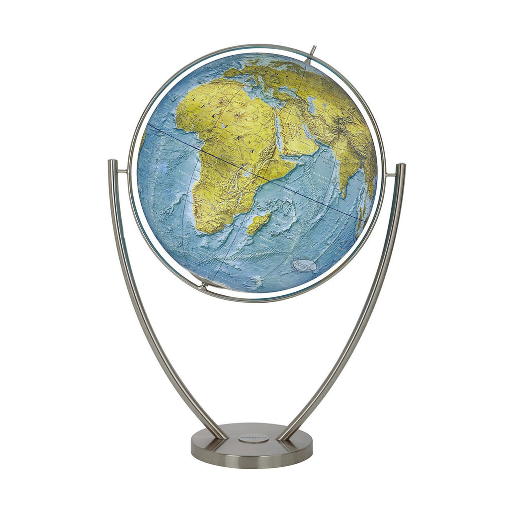 Columbus Magnum DUORAMA Standglobus Edelstahl bis D 100 cm, Kartenbild