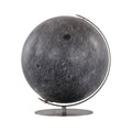 Columbus Leuchtglobus Mondglobus D 40 cm handkaschiert Edelstahl matt