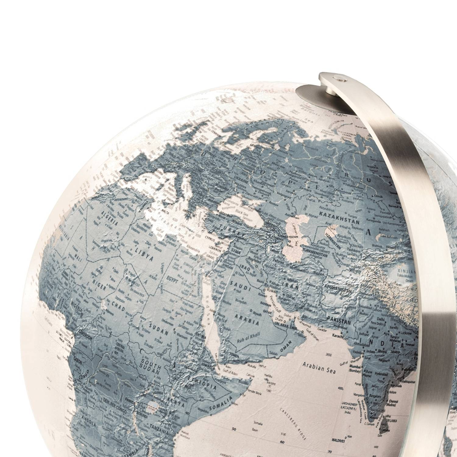 Räthgloben Design-Leuchtglobus, handkaschiert, 37cm D, 42cm H, Kartenbild
