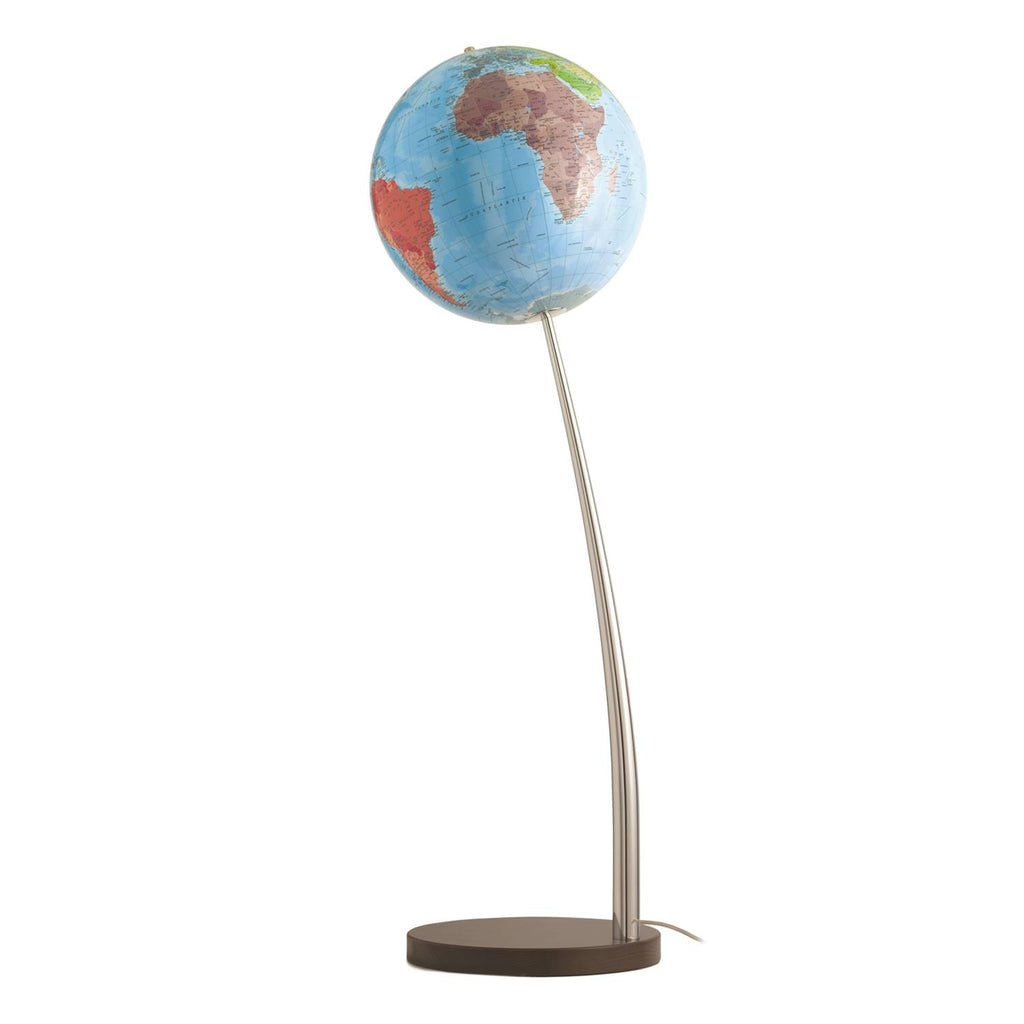 Räthgloben Standleuchtglobus, handkaschiert, 37cm D, 120cm H, Detailansicht