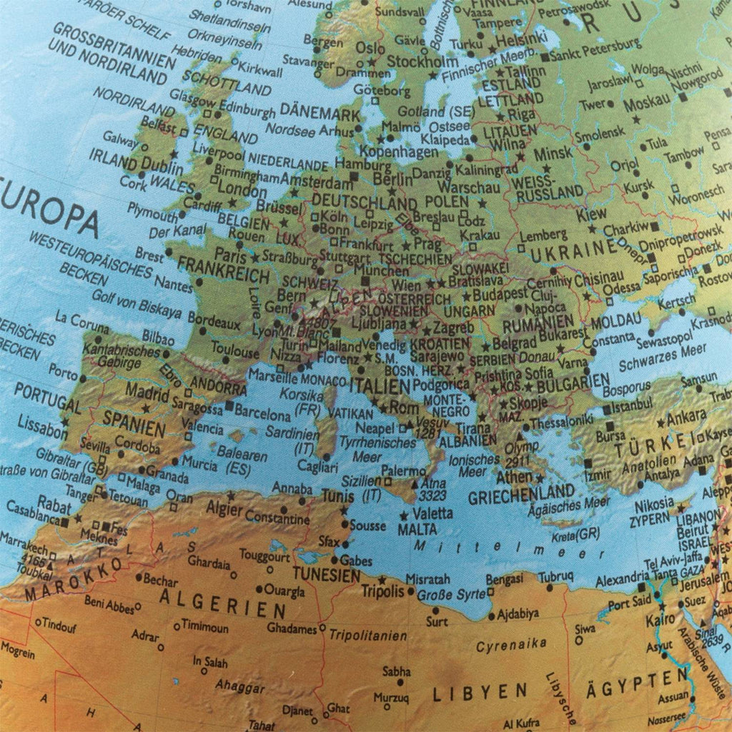 Räthgloben Doppelbild-Leuchtglobus 40 cm, beleuchtet